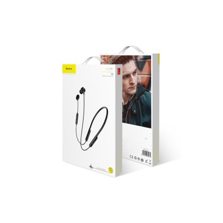 Bluetooth fülhallgató, headset Baseus Encok S12 Bass fekete