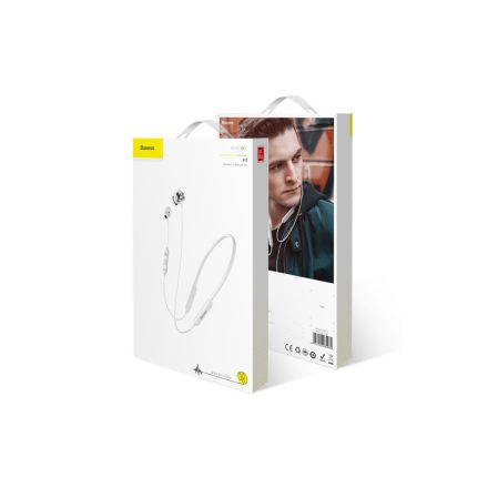Bluetooth fülhallgató, headset Baseus Encok S12 Bass fehér