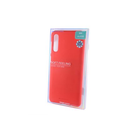 Mercury Soft Feeling Samsung A50 A505F TPU Műanyagtok Tok piros