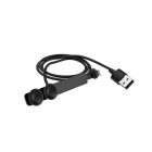 Töltő és adatkábel USB/Lightning csatlakozóval 2.4A 1.2 méter Hoco U51 Fun fekete