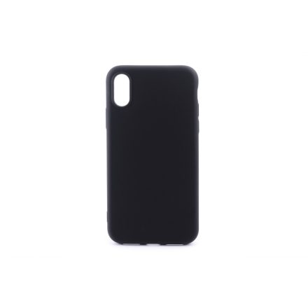 TJ iPhone XS Max Gumis TPU Műanyagtok Tok fekete