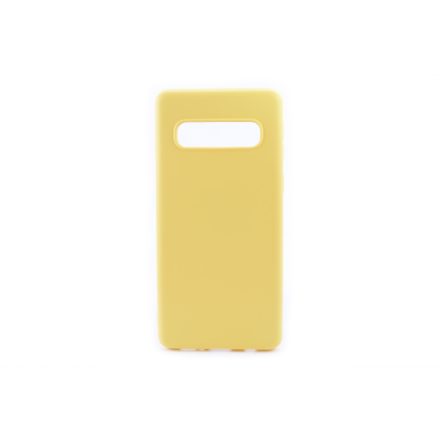 Gumis TPU műanyagtok Samsung Galaxy S10 G973F TJ sárga