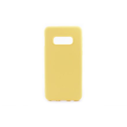 Gumis TPU Műanyagtok Samsung Galaxy S10E G970F TJ sárga