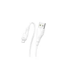 Töltő és adatkábel Lightning csatlakozóval 1.6A 3 méter Borofone BX18 Optimal fehér