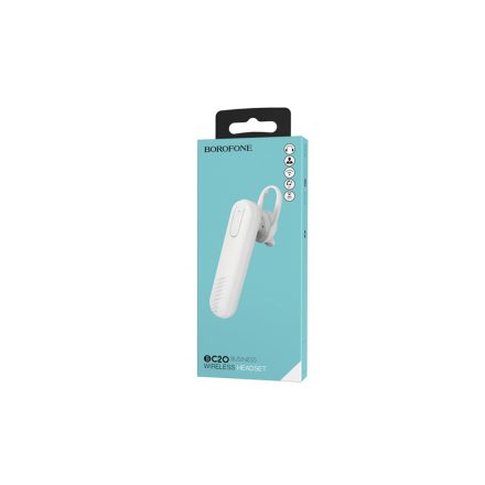 Bluetooth-os mono headset Borofone BC20 Smart Business fehér