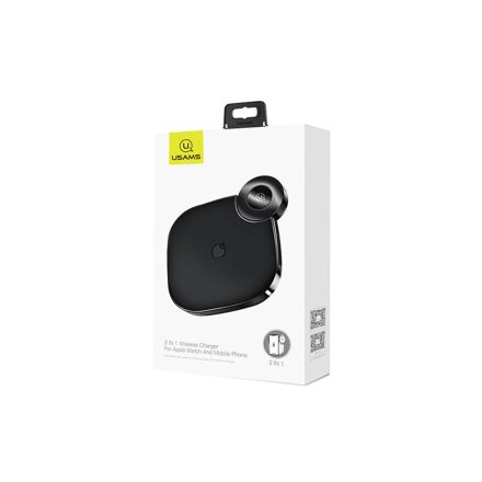 Usams CD89 Wireless Hálózati Töltő Telefon+Watch 10W fekete
