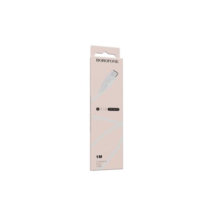 Töltő és adatkábel USB/Micro-USB csatlakozóval 2A 1 méter Borofone BX18 Optimal fehér