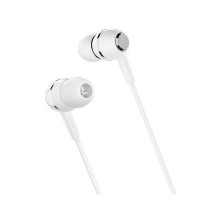 Vezetékes fülhallgató, headset 3,5 mm-es Jack csatlakozóval Borofone BM36 Acura fehér