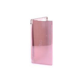   Clear view Samsung Galaxy Note 10 N970 oldalra nyíló tok pink