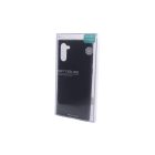 Samsung Note 10 Mercury Soft Feeling fekete TPU gumis tok