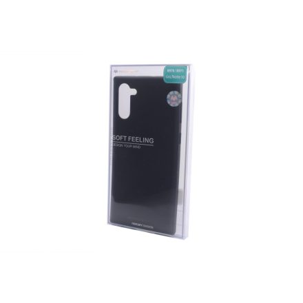 TPU gumis műanyagtok Samsung Galaxy Note 10 N970 Mercury Soft Feeling fekete