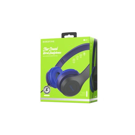 Bluetooth fejhallgató, stereo headset Borofone BO5 Broad kék