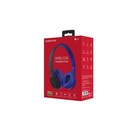 Bluetooth fejhallgató, stereo headset Borofone BO4 Charming kék
