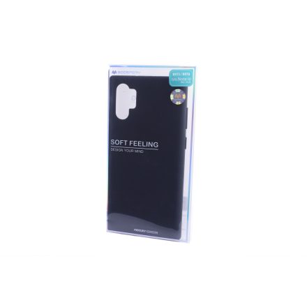 TPU műanyag telefontok Samsung Galaxy Note 10 Plus N975 Mercury Soft Feeling fekete