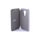 Smart Diva fliptok Huawei Mate 30 Lite ívelt mágneses oldalra nyíló tok kék