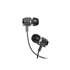 Vezetékes fülhallgató, headset 3,5 mm-es Jack csatlakozóval Usams EP-38 Electroplating fekete