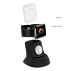 Usams ZJ051 2 in 1 Watch és Airpods Wireless Töltő és Tartó Szürke