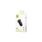 USB/Type-C csatlakozós autós gyorstöltő Usams CC086 C12 (Pd) fekete