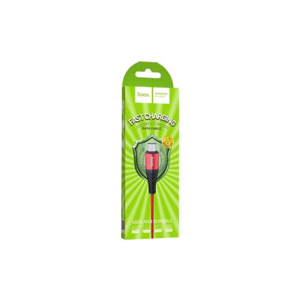 Töltő és adatkábel USB/Micro-USB csatlakozóval 2.4A 1 méter Hoco X38 Cool piros
