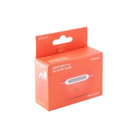 Airpods Pro matt szilikon tok barack