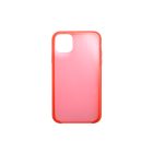 Matt TPU plexi telefontok fényes szélekkel iPhone 11 piros