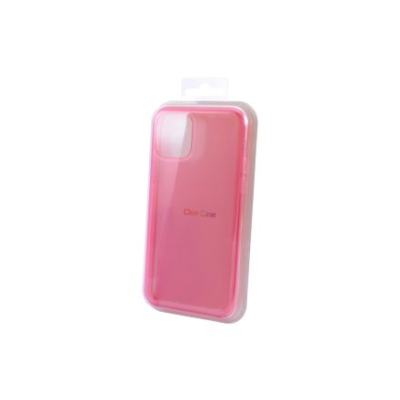 Matt TPU plexi telefontok fényes szélekkel iPhone 11 Pro Max pink