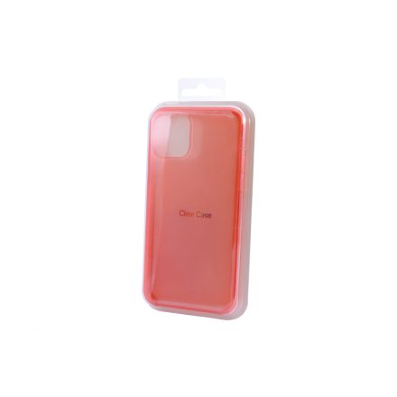Matt TPU plexi telefontok fényes szélekkel iPhone 11 Pro Max piros