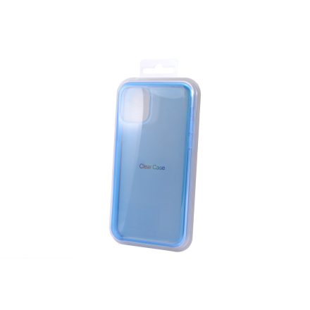 Fényes TPU Szélű Plexi Tok iPhone 11 Pro Max Kék