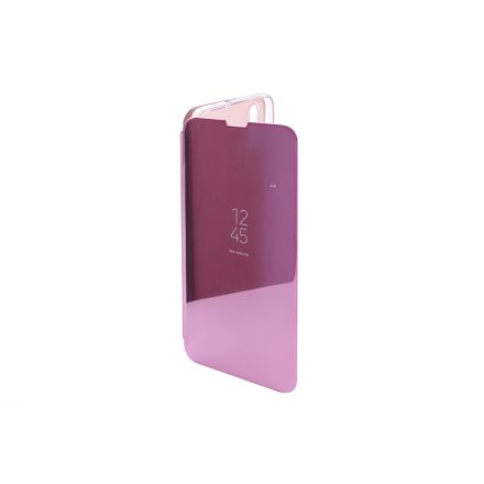 Clear view Samsung Galaxy A30S A307F / A50 A505F oldalra nyíló tok rose gold