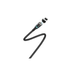 Mágneses töltőkábel Lightning csatlakozóval 1.2 méter Borofone BU16 Skill fekete
