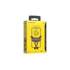 Szellőzőrácsra rögzíthető autós telefontartó Borofone BH19 Eddie Gravity fekete