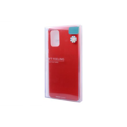 TPU műanyagtok Samsung Galaxy S20 Plus G985F Mercury Soft Feeling piros
