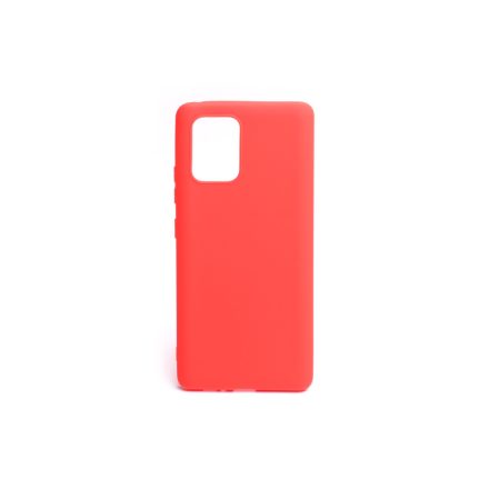 Matt TPU műanyagtok Samsung Galaxy S10 Lite G770F piros