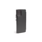 Clear view Samsung Galaxy S10 Lite G770F oldalra nyíló tok fekete