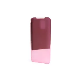   Clear view Samsung Galaxy S10 Lite G770F oldalra nyíló tok rose gold
