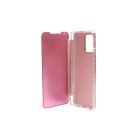 Clear view Samsung Galaxy S10 Lite G770F oldalra nyíló tok rose gold