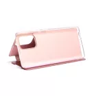 Clear view Samsung Galaxy S10 Lite G770F oldalra nyíló tok rose gold