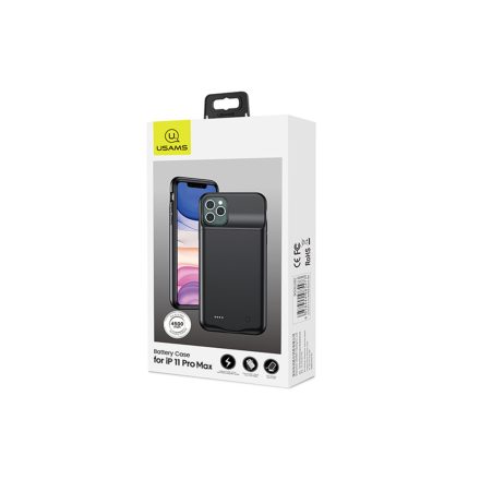 Akkumulátoros tok iPhone 11 Pro Max Usams CD112 4500 mAh fekete