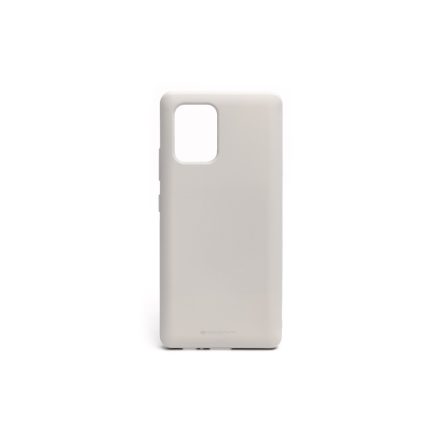 TPU műanyagtok Samsung Galaxy S10 Lite Mercury Soft Feeling szürke