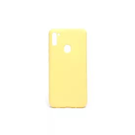 Gumis TPU műanyagtok Samsung Galaxy A11 A115F TJ sárga