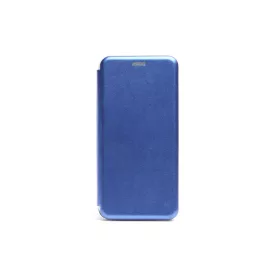 Samsung A11 Smart Diva ívelt mágneses fliptok kék