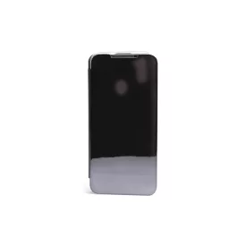   Clear view Samsung Galaxy A11 A115F oldalra nyíló tok fekete