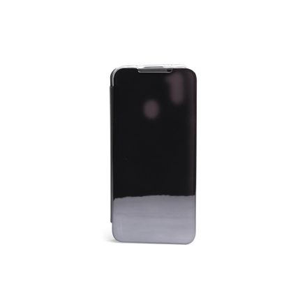 Clear view Samsung Galaxy A11 A115F oldalra nyíló tok fekete