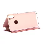 Clear view Samsung Galaxy A11 A115F oldalra nyíló tok rose gold