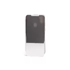 Clear view Samsung Galaxy A11 A115F oldalra nyíló tok ezüst