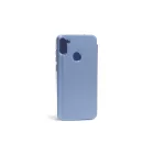 Clear view Samsung Galaxy A11 A115F oldalra nyíló tok kék