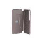 Smart Diva fliptok Xiaomi Mi 10 ívelt mágneses oldalra nyíló tok rose gold