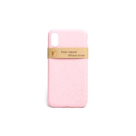 Természetes alapanyagú telefontok iPhone X/XS Zerowaste pink