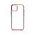 TPU műanyag tok átlátszó hátlappal iPhone 12 Pro Max Usams Kingdom BH617 piros szélekkel