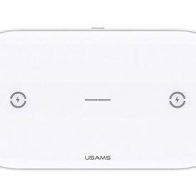  Usams CD120 Dual Wireless Telefon / Airpods Töltő 10W fehér